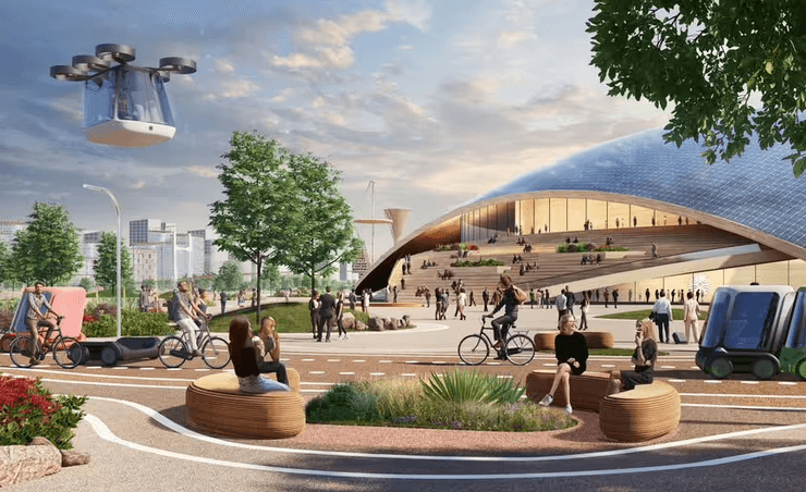 Проект города, новый город в США, город будущего, новый город посреди пустыни, экологически чистый город, Telosa City