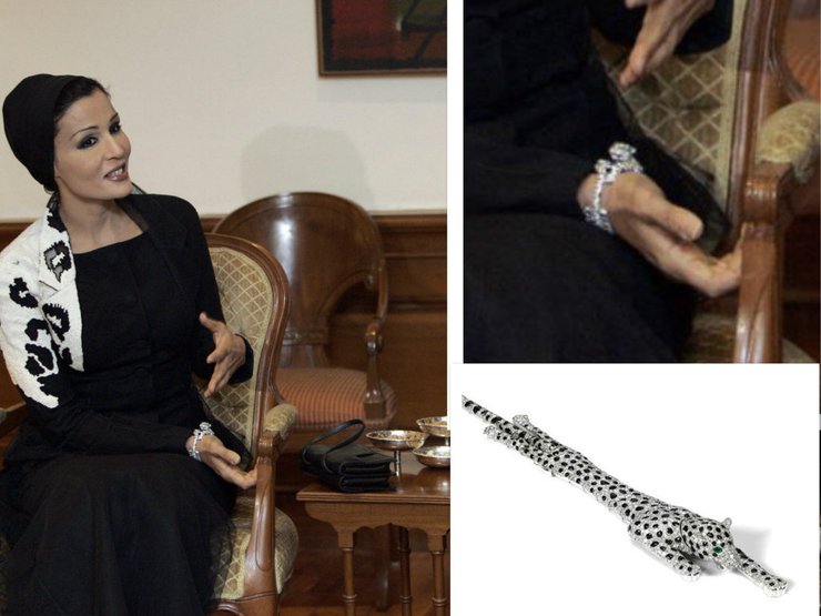 Шейха Моза браслет пантера