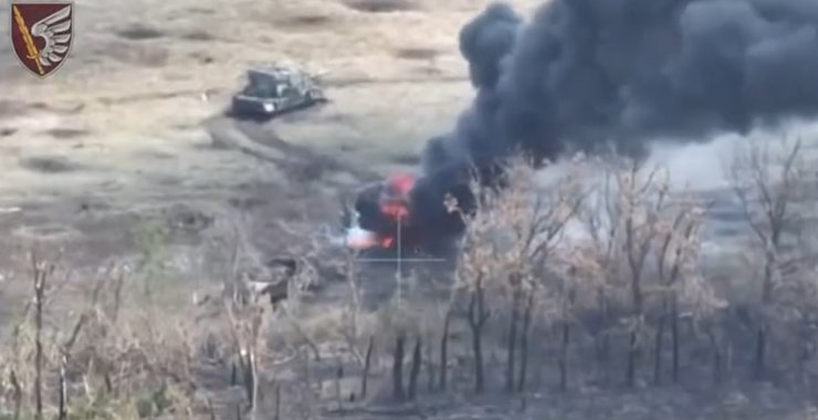 подбитая российская техника курахово 24 июля