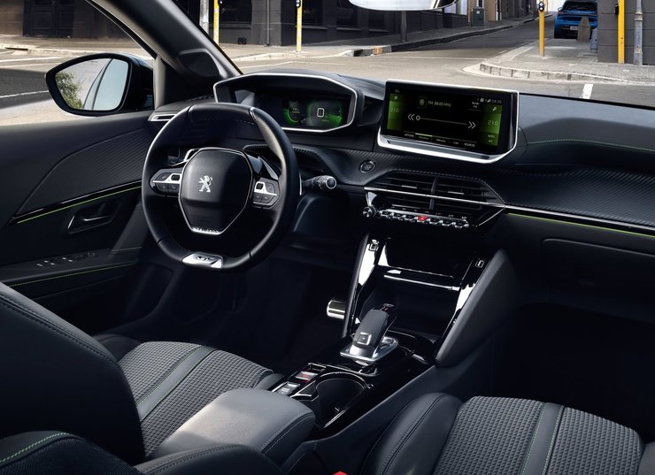 Peugeot e-208, салон Peugeot 208, електромобіль Peugeot