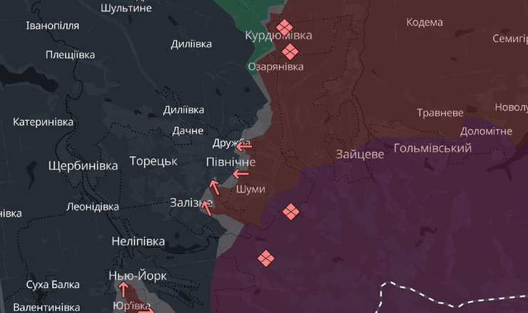 Карта боевых действий