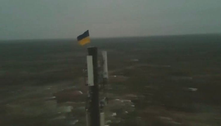 Нацгвардейцы, ВСУ, флаг Украины, российский тыл, война в Украине