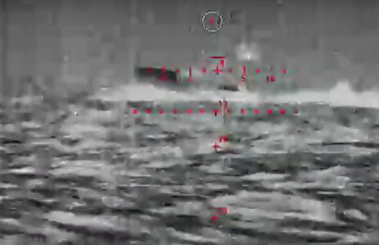 Вид у приціл дрона Sea Baby, дрон