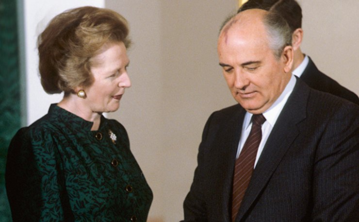 маргарет тэтчер михаил горбачев, тэтчер горбачев, горбачев умер, смерть горбачева, горбачев запад