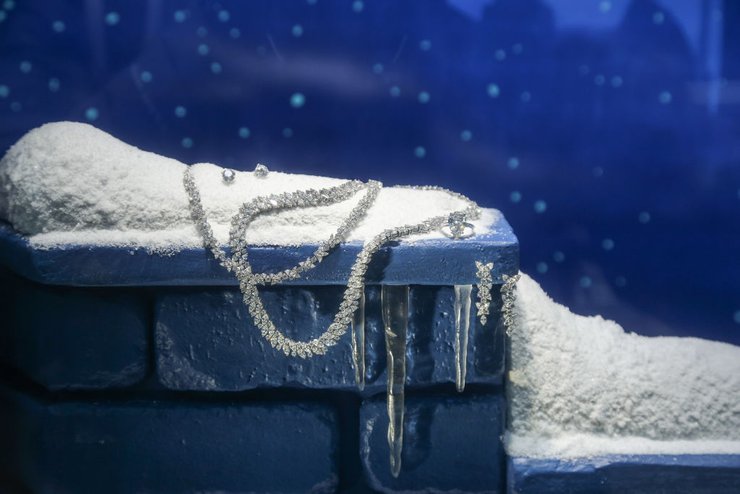 красивые новогодние витрины, рождественские витрины, фото, магазин, Tiffany, рождество