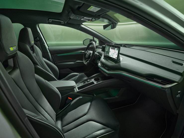 салон Skoda Enyaq, Skoda Enyaq RS, новый Skoda Enyaq, электромобиль Skoda, электромобиль Skoda, кроссовер Skoda