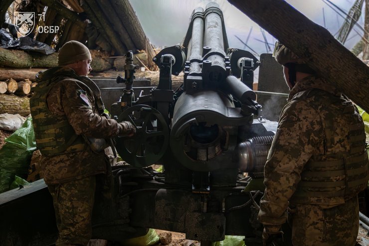 Фото гармати М14 71 окремої єгерської бригади ЗСУ