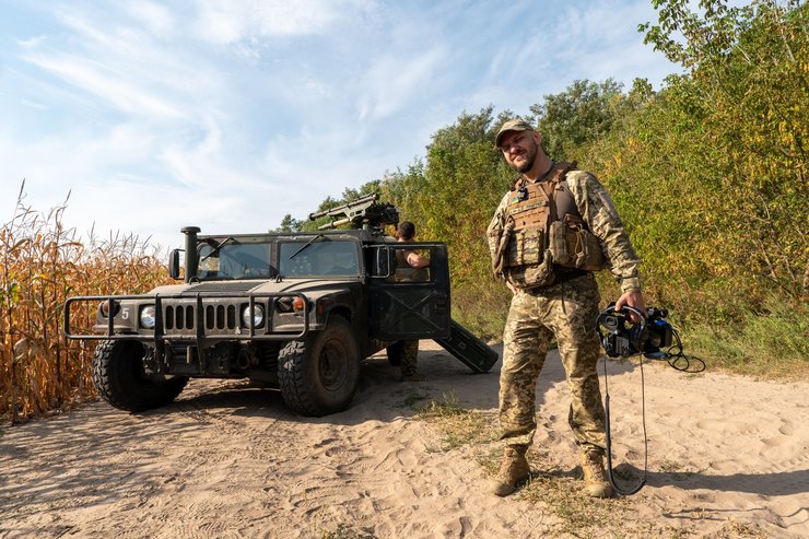 Павло Белянський (Паштет) у прифронтовій зоні