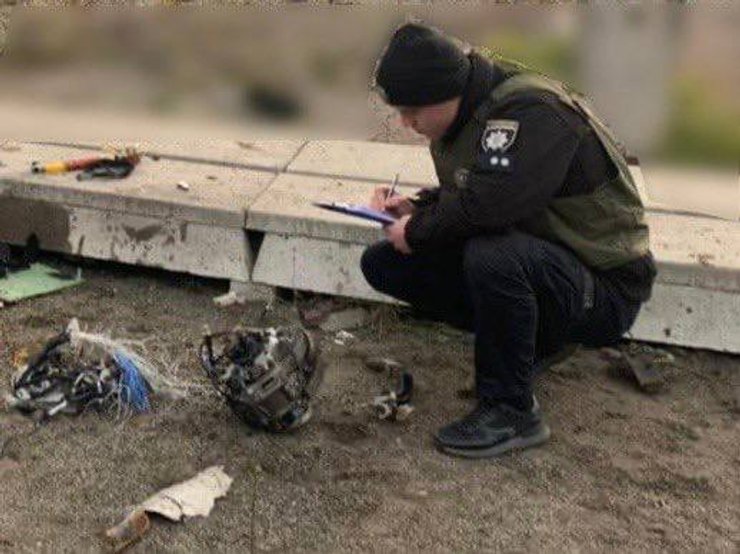 сбитый бпла киевская область, дрон-камикадзе, сбитый дрон, атака, атака дронами, дроны-камикадзе иранского производства