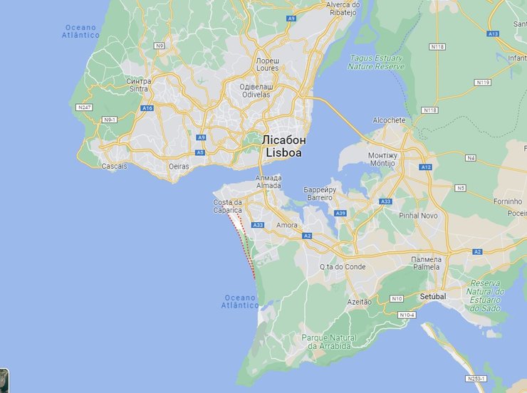 узбережжя Португалії