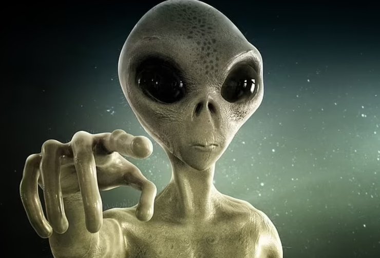 Реалістичне зображення інопланетянина з великими очима, що символізує можливість перехоплення сигналів із Землі