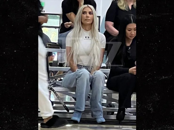 канье уэст, ким кардашьян, норт, баскетбол