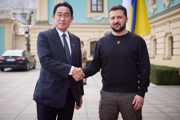 Фуміо Кісіда, Японія, Володимир Зеленський