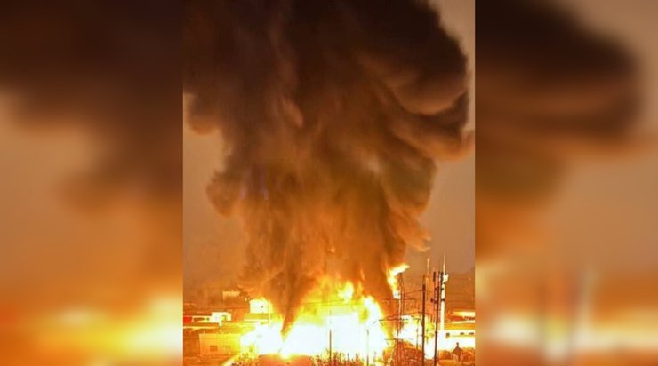 Пожежа на підстанції в Одесі