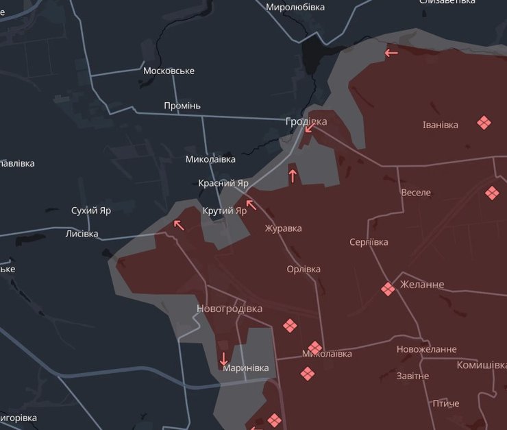 Бои возле Гродовки и Новогродовки, фото