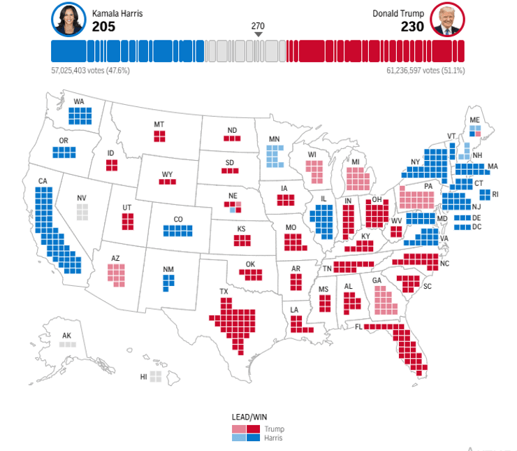 Інтерактивна мапа від Associated Press