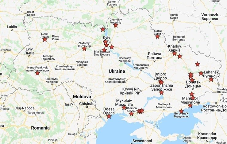 російсько-українська війна, карта вторгнення, карта військових дій, вторгнення Росії в Україну, хроніка війни в Україні, війна з РФ, українські танки