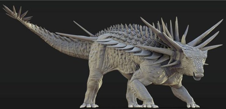 анкилозавр с шипами