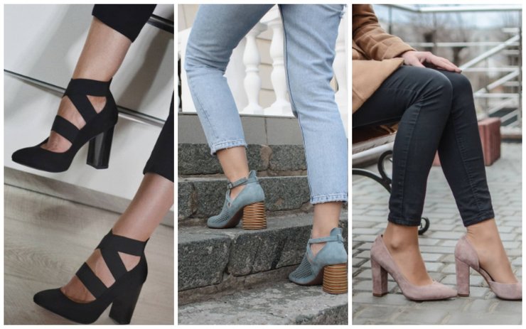 Широкий каблук