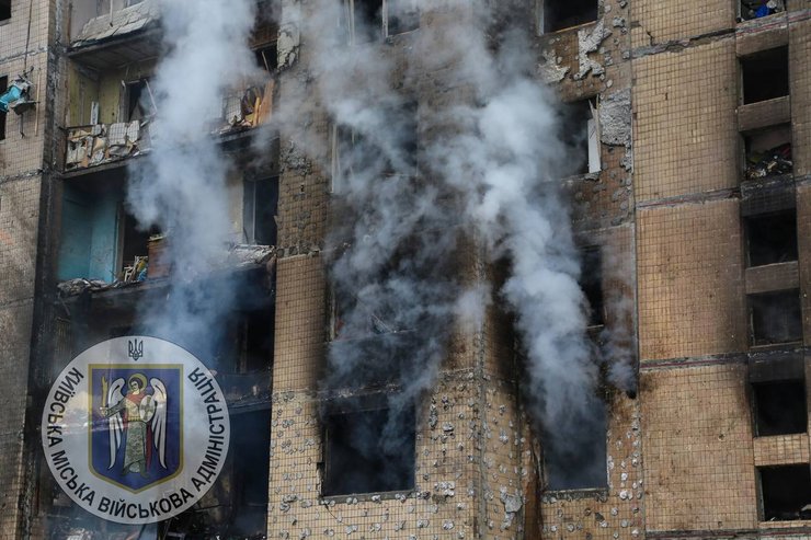 Ракетний удар, Київ, війна, фото