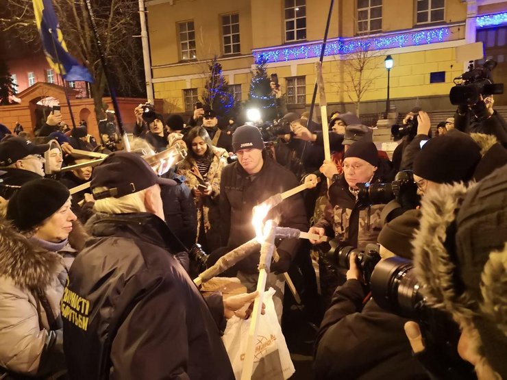 Cтепан Бандера, факельное шествие, киев, фото