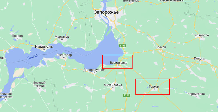 Васильевка Токмак бои вторжение Россия оккупанты захват Запорожская область