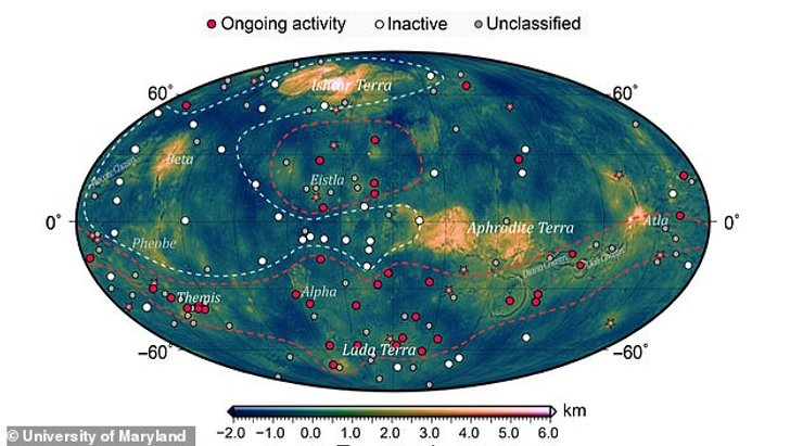 венера, вулканы