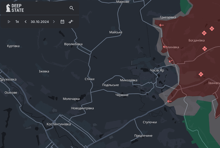 Карта боевых действий