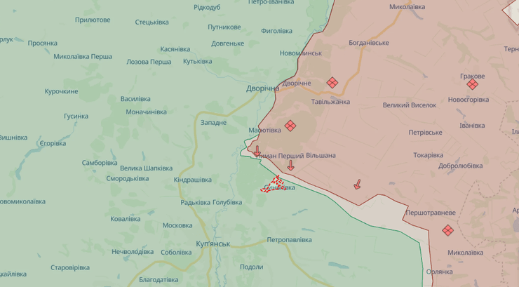 Карта боевых действий