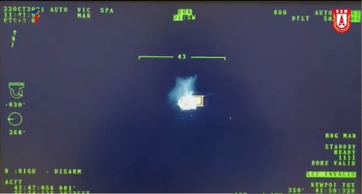 Момент ураження цілі дроном-камікадзе