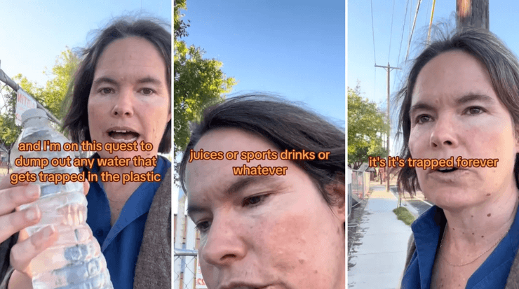 "Запертая вода", вода в бутылках, вода в ловушке, вредная вода, опасно для здоровья, нужно выливать воду, перестоявшая вода