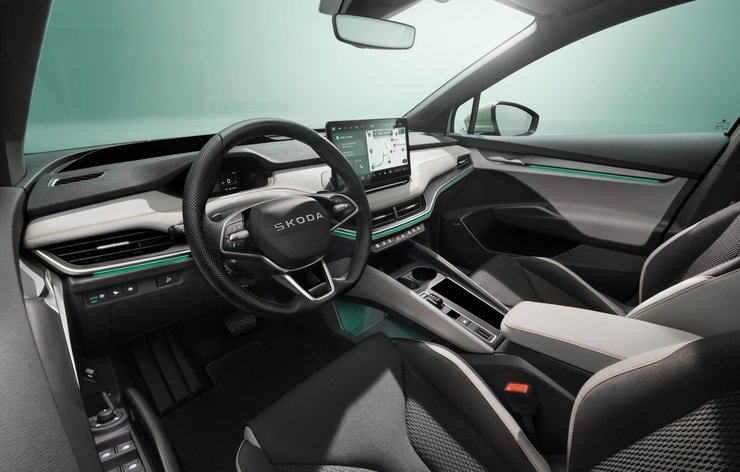 салон Skoda Elroq, новий Skoda Elroq, електромобіль Skoda, кросовер Skoda, Skoda Elroq 2025