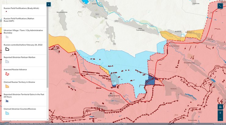 Продвижение ВСУ на Запорожье