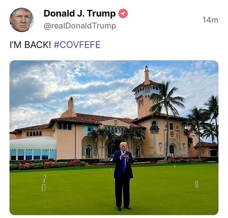 Truth Social, дональд трамп, первый пост, новая соцсеть, президент сша