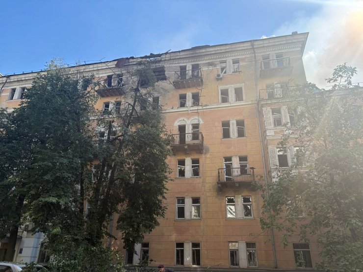 фото корпусу НУХТ після удару РФ 2 вересня
