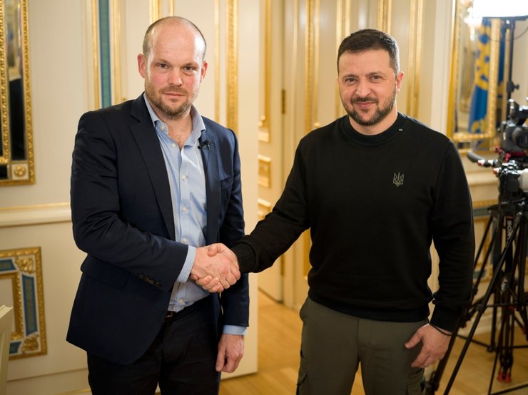 Джером Старки , Владимир Зеленский, журналист война