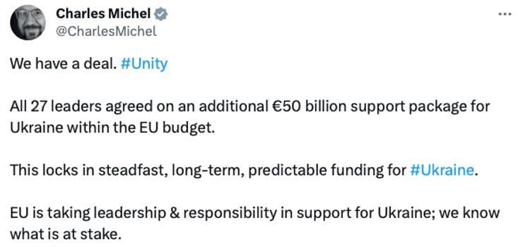 Шарль Мішель, ЄС, Євросоюз, Європейський союз, допомога Україні, 50 мільярдів
