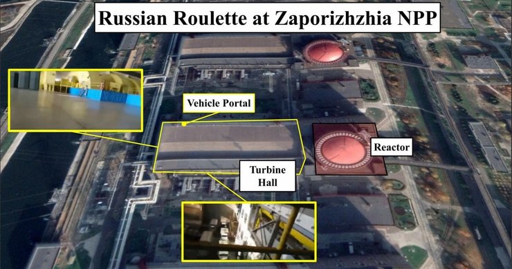 російська техніка на території ЗАЕС