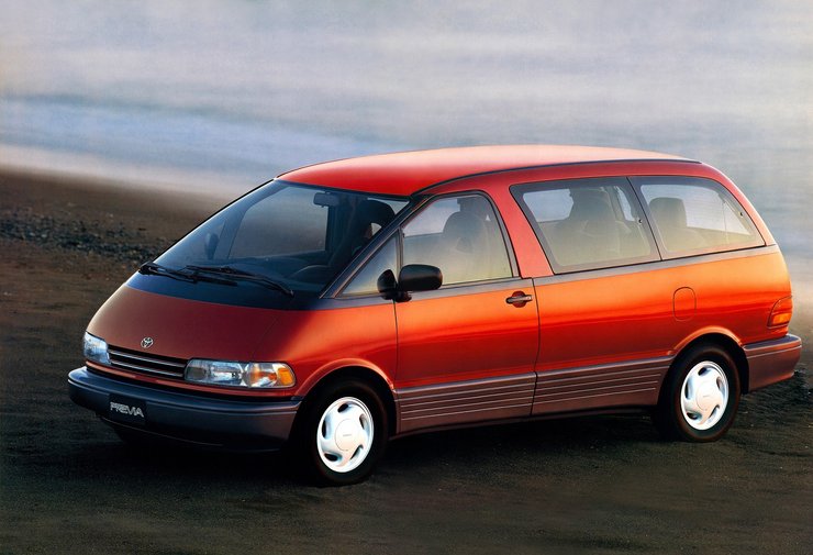 toyota previa 1990, Toyota Previa, минивэн Toyota