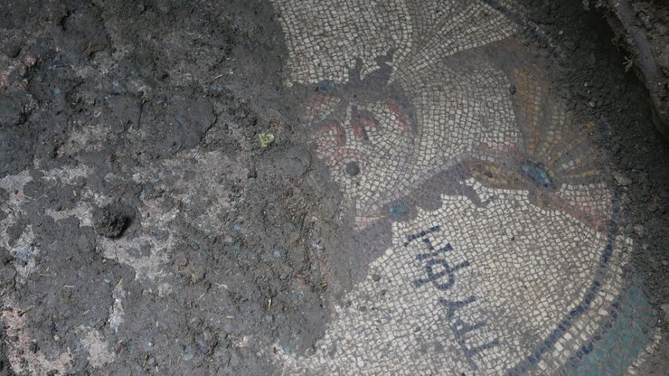 мозаика рисунок раскопки надпись