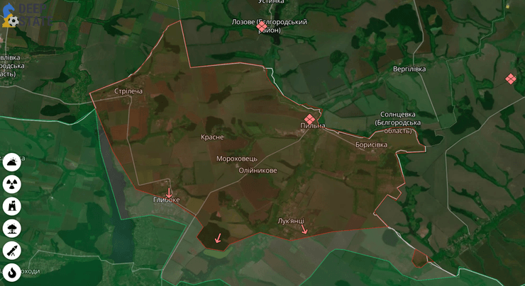 Карта боевых действий