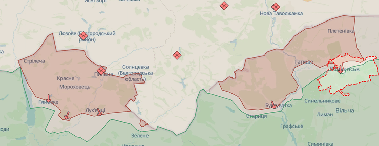 Фронт в Харьковской области
