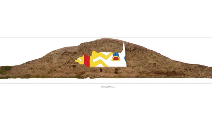 Перу, храм, фреска, человек-паук