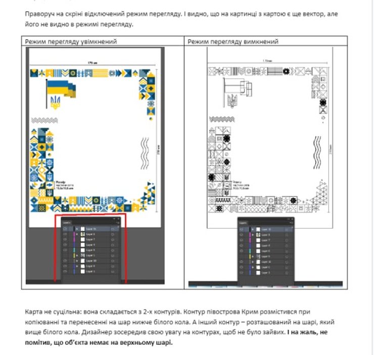 Объяснение ошибки верстальщиками