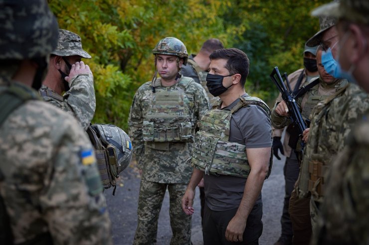 фото, атошники с президентом Зеленским