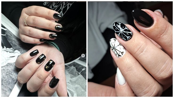 Ідея чорного манікюру