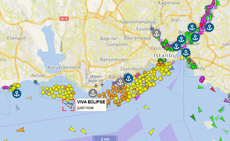 сухогруз потерял управление, сухогруз VIVA ECLIPSE, Босфор закрыли, Босфорский пролив, Турция, судоходство