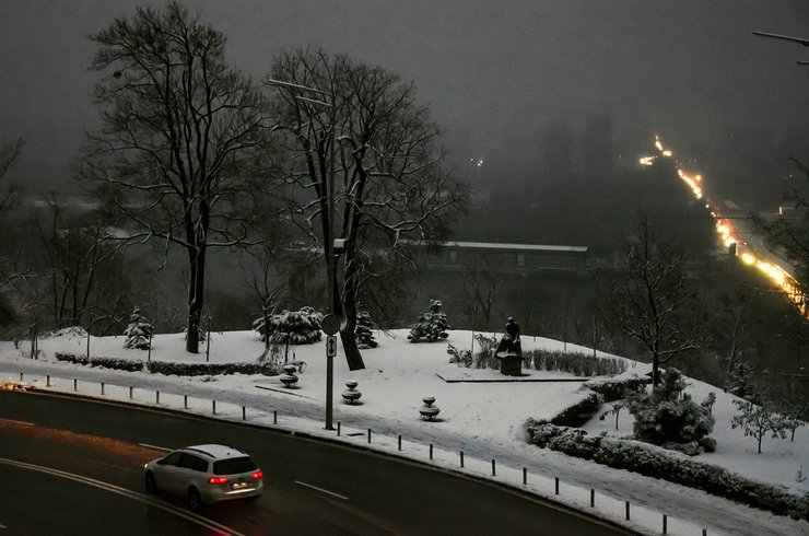 киев, блэкаут, свет, новостройки, мост