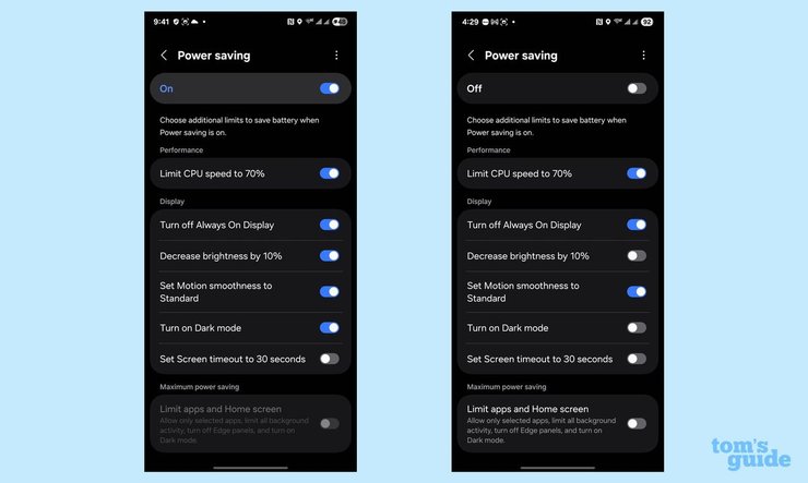 Налаштування Samsung Galaxy S25 для енергозбереження