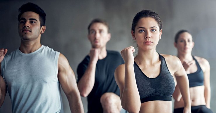 люди, физическая активность, спортзал, фото